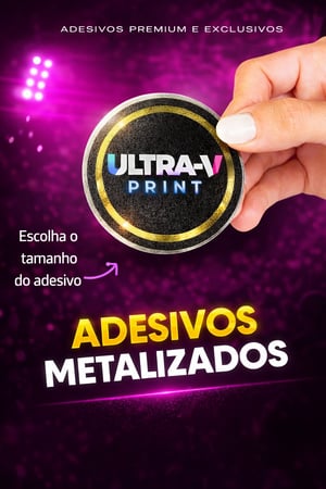 Adesivo Holográfico Premium Uv 0.1 Venda por Metro Quadrado 4x0 ou 4x1 Holográfico Uv Corte Reto ou Especial Material para uso EXTERNO e Interno - SOMENTE COLETA NA EMPRESA.