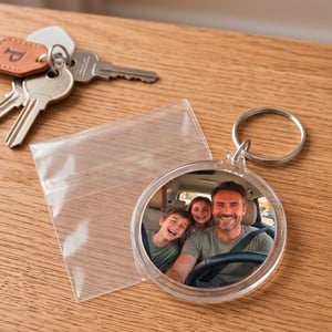 Chaveiro Acrílico Redondo Personalizado