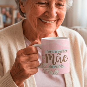 Caneca Branca Personalizada Cerâmica 325ml  Sublimação Branca Brilho Tam. da arte: 200x90mm