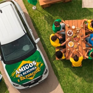 Bandeira para Capô de Carro