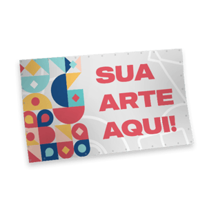 Lona c/ Bainha e Ilhós Lona Brilho 280g  4x0 Sem Verniz  