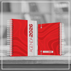 Agenda Comercial 2026 - Capa Estampada