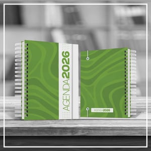 Agenda Comercial 2026 - Capa Estampada