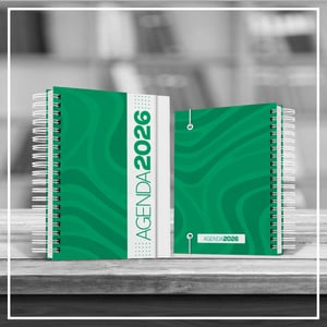 Agenda Comercial 2026 - Capa Estampada