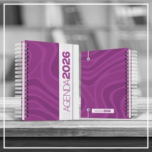 Agenda Comercial 2026 - Capa Estampada