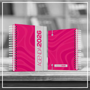 Agenda Comercial 2026 - Capa Estampada