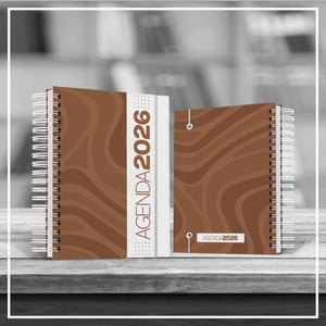 Agenda Comercial 2026 - Capa Estampada