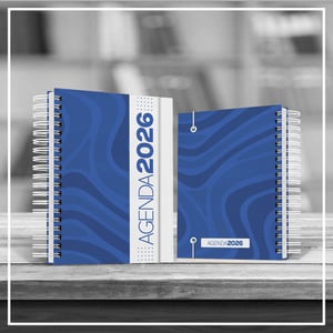 Agenda Comercial 2026 - Capa Estampada