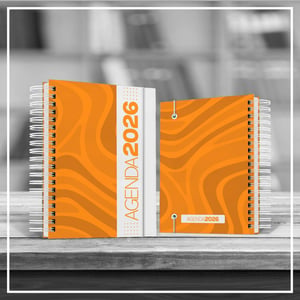 Agenda Comercial 2026 - Capa Estampada