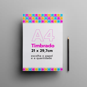 Papel Timbrado A4 Offset 75g/m² 4x0 Offset 75g/m²  4x0   