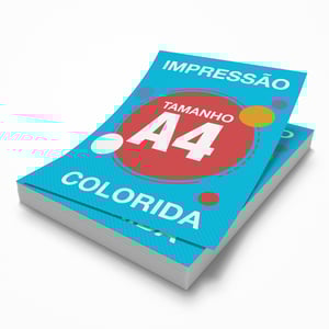 Impressão Colorida - A4 Offset 75g/m² A4 (21x29,7cm) 4x0   