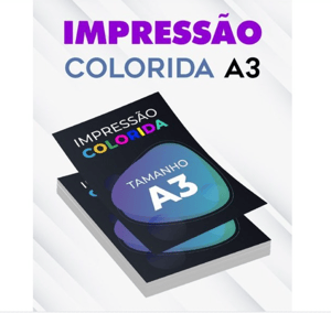 Impressão Colorida - A3 Offset 75g/m² A3 (29,7x42cm) 4x0   