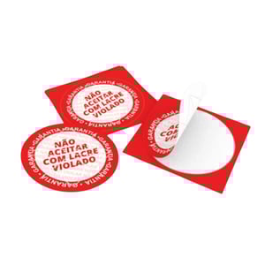 LACRE DELIVERY - 3,6cm x 3,6cm Adesivo 3,6x3,6cm 4X0  Corte Reto 