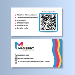 Cartão de visita - 4X4 Couchê 250g 9x5cm 4x4 Verniz Total Brilho só FRENTE Corte Reto 