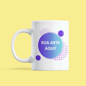 Caneca Personalizada Porcelana 96x150mm 4x0 Sublimação  