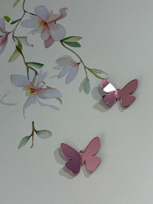 Kit Borboletas de Acrílico Espelhado 5x4cm Decoração Charmosa e Elegante