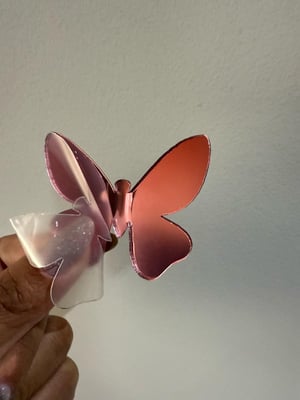 Kit Borboletas de Acrílico Espelhado 5x4cm Decoração Charmosa e Elegante