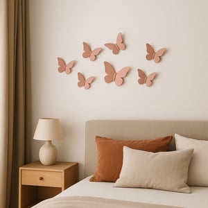 Kit Borboletas de Acrílico Espelhado 5x4cm Decoração Charmosa e Elegante