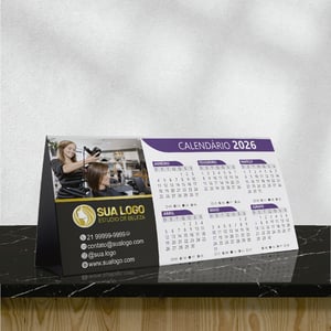 CALENDÁRIO DE MESA TRIANGULAR