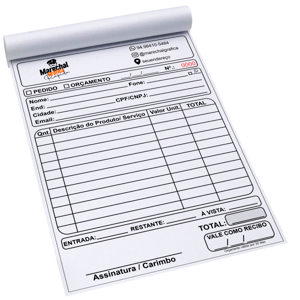 Orçamento Papel Sulfite 75g 15x21cm 4x0 Original do papel Blocagem de 100 em 100 folhas no total 1x100fls 