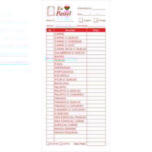 TALÃO 10X15CM - OFFSET