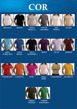 CAMISETA ALGODÃO PERSONALIZADA