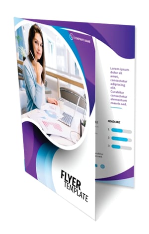 Flyers / Folhetos Couchê 115g 30x42 cm 4x4 Sem verniz Corte Reto 