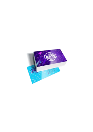 Cartão de visita  HOLOGRÁFICO Couchê 300g 9x5cm 4x4 Laminação Holográfica Corte Reto 