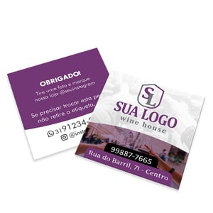Cartão Duplo Couchê 300g 9x10cm 4x4 Verniz Total Corte Reto 