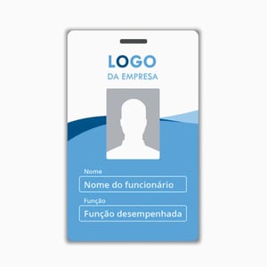 CRACHÁ PVC BRANCO 0,76 mm 86X54mm 4x0 ou 4x4   