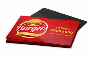 IMÃ 5X8CM - 100% IMANTADO Manta-03 250g/m² 5X8CM 4x0 Verniz Total Frente  