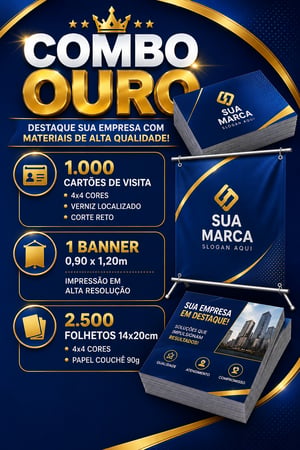 COMBO OURO      Promoção válida apenas com arte pronta.