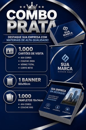 COMBO PRATA      Promoção válida apenas com arte pronta.