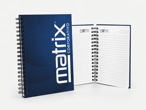 Caderno permanente personalizado Sulfite 75g 18,5x25,5cm    