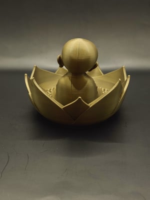 004-Suporte de Incenso Lótus Buda Zen com Vela LED