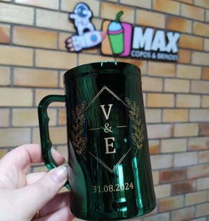 Caneca 500ml Metalizada