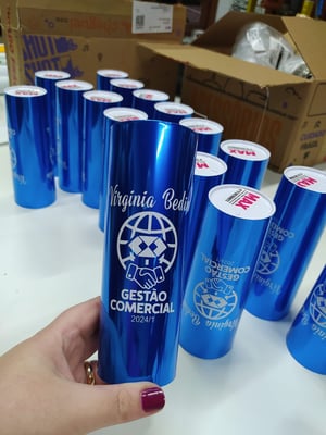 Copo Long drink metalizado