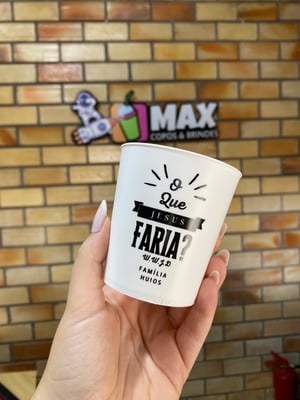 Copo eco 250ml     Serigrafia em uma cor - Arte única para todo o pedido • A cor do copo deve ser definida juntamente com o setor de arte após confirmação do pedido •