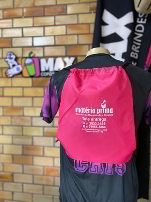 SACOCHILA Nylon 41x34cm   Impressão DTF, SEM LIMITAÇÃO DE COR 