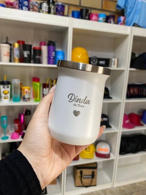 Cuia TÉRMICA 260ML Inox  *Cores mediante disponibilidade de estoque  Gravação a Laser 