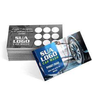 Cartão de visita brilho