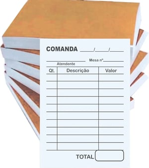 Bloco 15x21cm com 100 folhas - 1 via