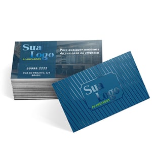 Cartão de visita fosco com verniz localizado Papel Couchê 300g 9x5cm 4/0 - 4/1 - 4/4 Laminação Fosca Verniz Localizado 