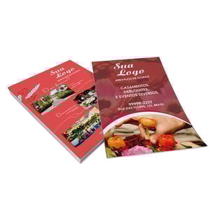 Panfleto em papel couchê 115g Couche 115g 10x15cm 4/0 - 4/1 - 4/4  Corte Reto 