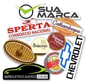 Adesivo em vinil com corte de contorno Vinil Promocional Corte personalizado Impressão colorida em tinta UV Resistente a sol e chuva Corte Personalizado 