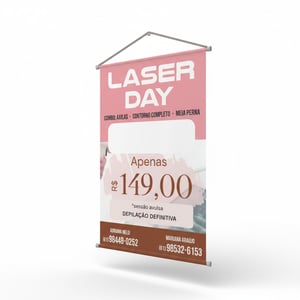 Banners e faixas Lona 440g Diversos 4x0 Impresso Bastão ou ilhós Cordão no bastão