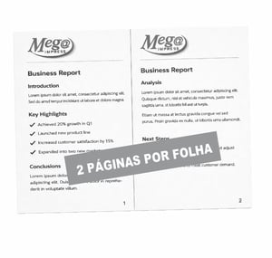 Impressão A4 Laser Preto