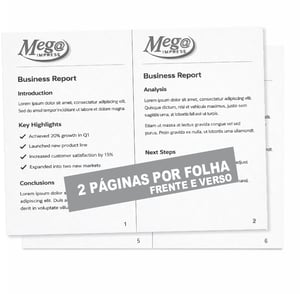 Impressão A4 Laser Preto