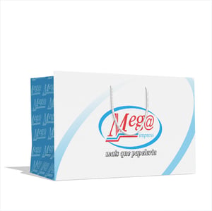 Sacola Personalizada 27x20x8,7 cm Papel 180g Impressão Colorida
