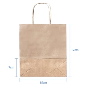 Sacola Personalizada Kraft 22X16X7,5cm Mini Com sua Logo